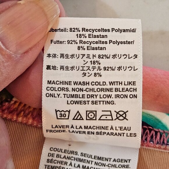 NEW! J. Crew Size 22 Ruched Tie-shoulder One-piece Swimsuit Floral Print Pink - Picture 8 of 11